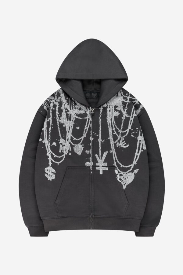 Masere Dark Grey Chains Set – Stylish & Comfortable - Image 2