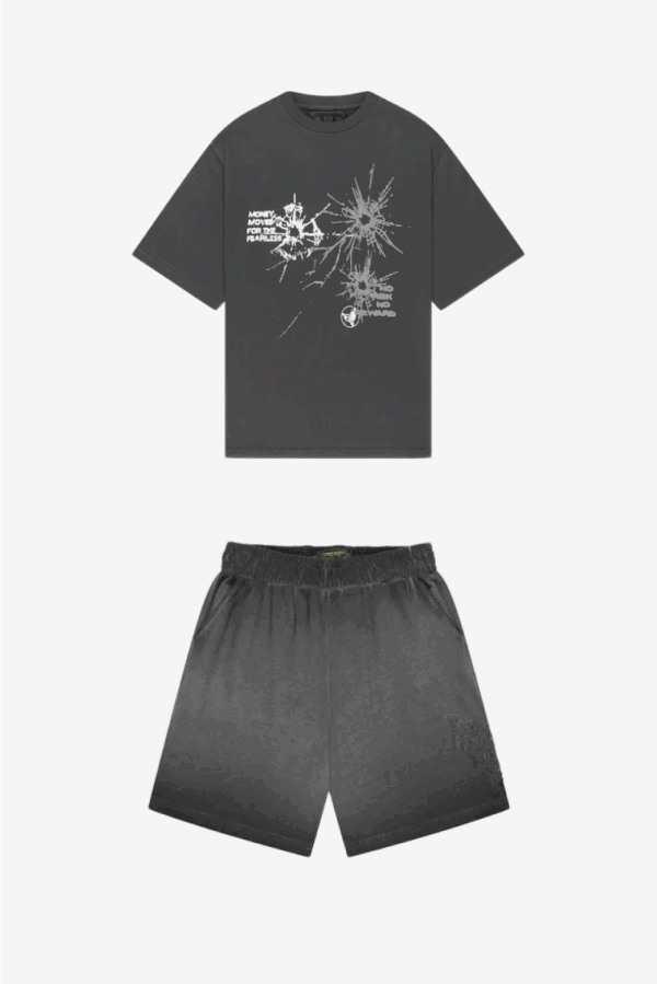 Masere Dark Grey Splinter Tee – Bold & Comfortable
